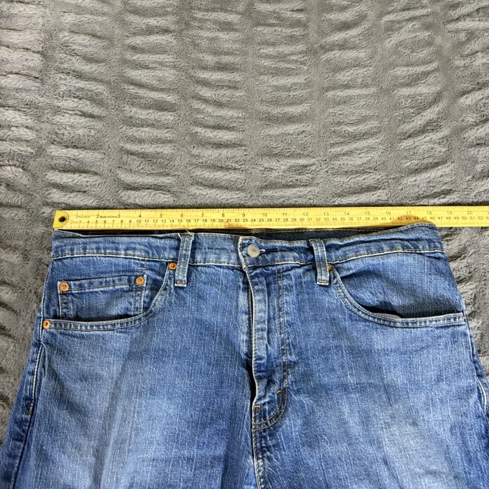 Levis 559 Relaxed Straight Mens Jeans 36x32 Blue Medium Wash Stretch Denim